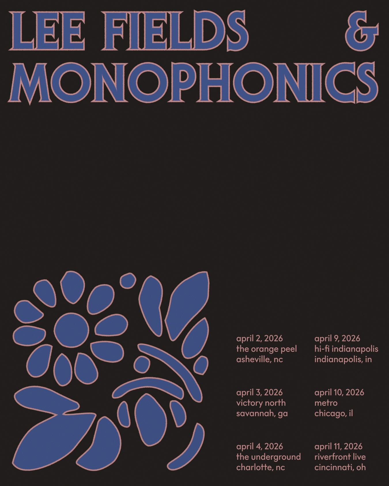 Lee Fields Tour Poster 2026